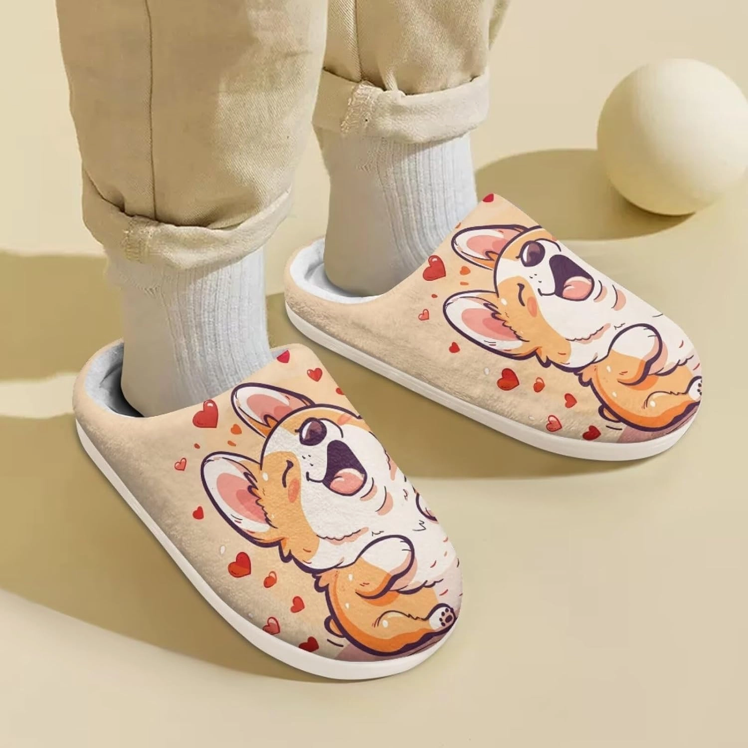Yzaoxia Plush Slippers for Kids House Slippers for Bedroom