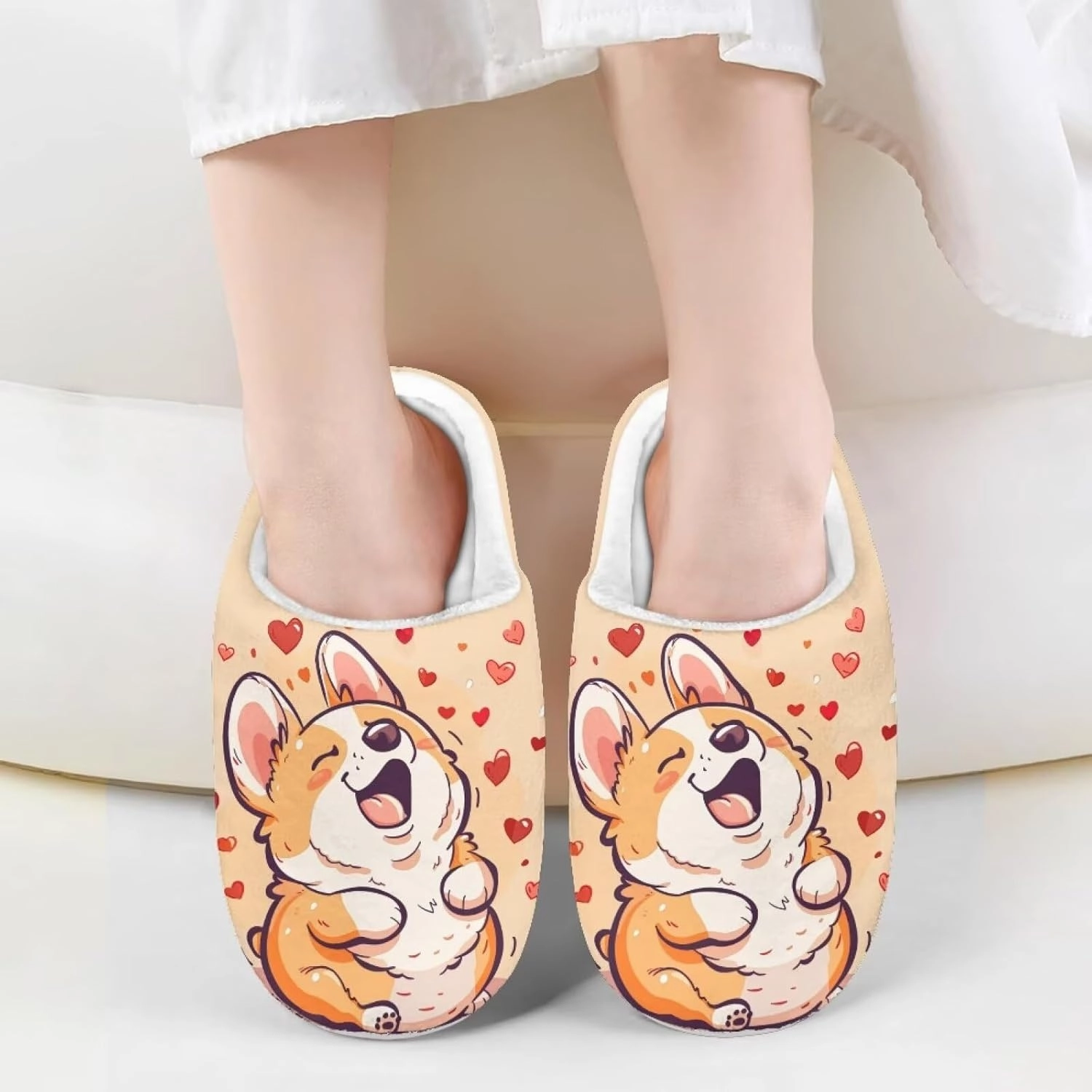 Yzaoxia Plush Slippers for Kids House Slippers for Bedroom