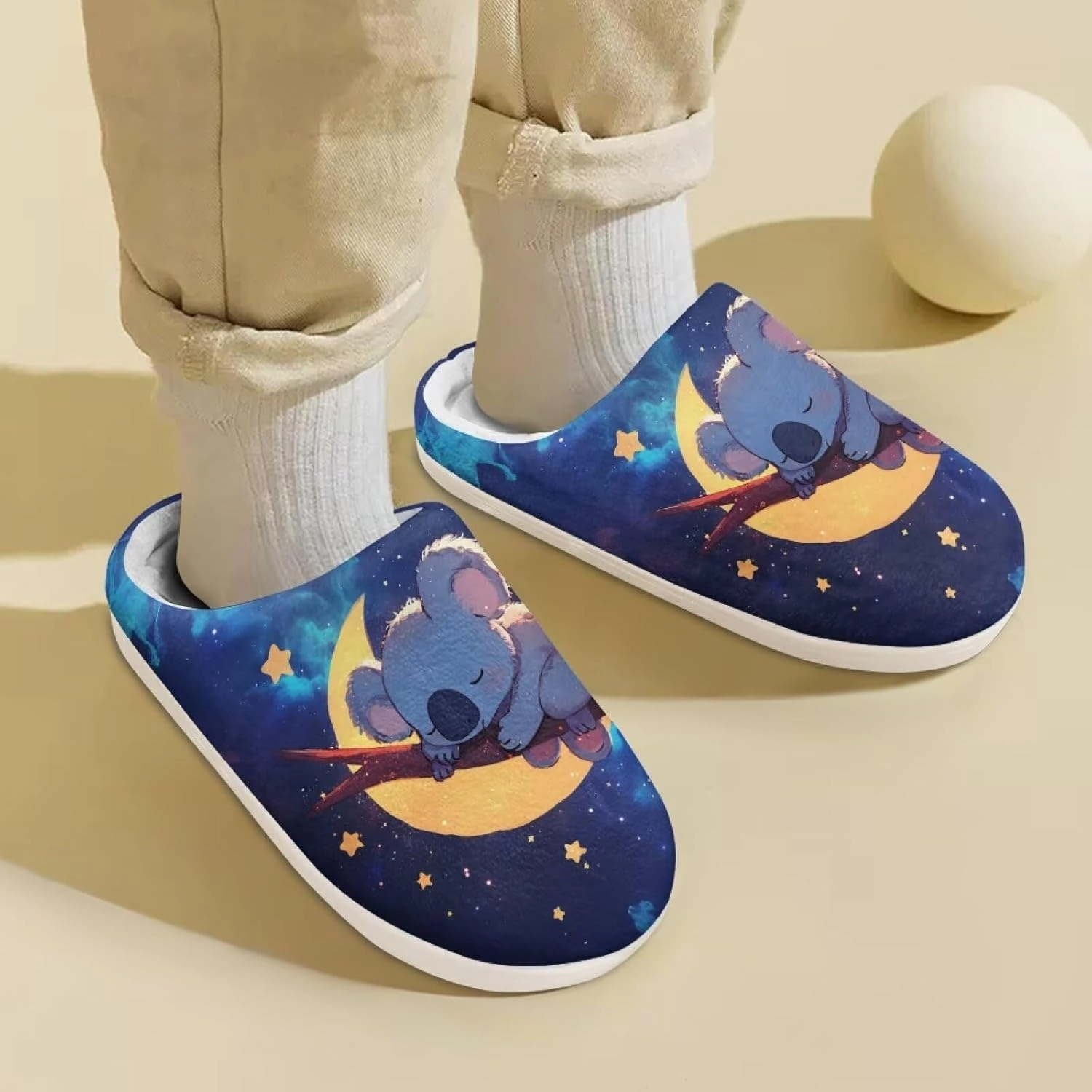 Yzaoxia Plush Slippers for Kids House Slippers for Bedroom