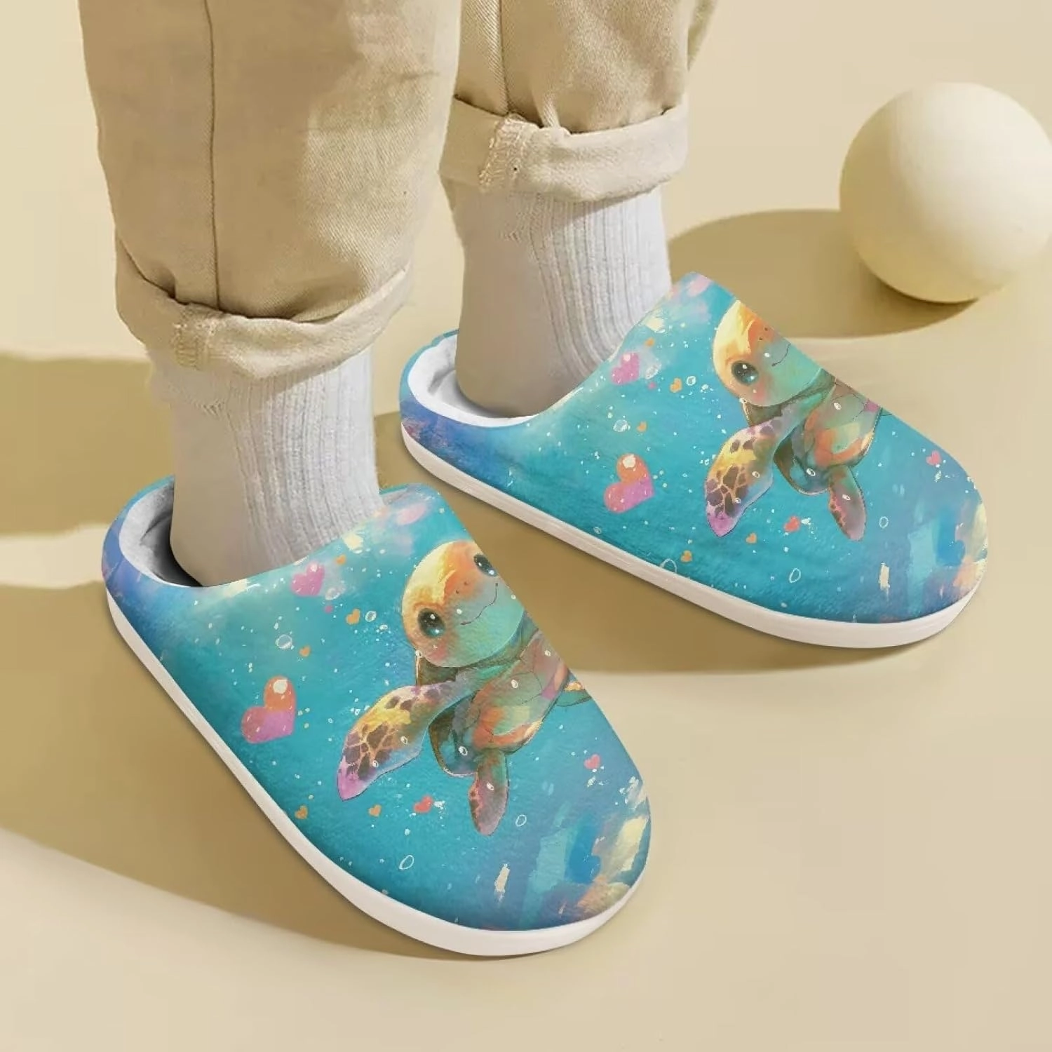 Yzaoxia Plush Slippers for Kids House Slippers for Bedroom