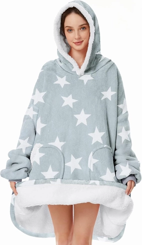 Zando Blanket Hoodie Wearable Blanket Kids and Adult Gift Comfy Blanket Hoodie Oversized Sweatshirt Sherpa Fleece