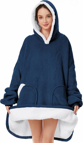 Zando Blanket Hoodie Wearable Blanket Kids and Adult Gift Comfy Blanket Hoodie Oversized Sweatshirt Sherpa Fleece