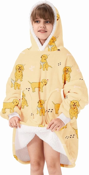 Zando Blanket Hoodie Wearable Blanket Kids and Adult Gift Comfy Blanket Hoodie Oversized Sweatshirt Sherpa Fleece