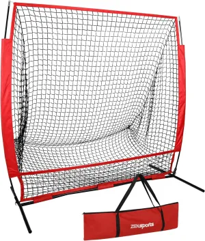 ZENY Baseball Softball Practice Hitting Net for Training, Batting Pitching, Batting Tee, Ball Caddy