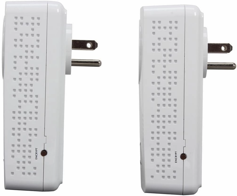 ZyXEL 600 Mbps Mini Powerline AV2 Gigabit Adapter with AC Pass Through, Starter Kit - 2 Units (PLA5215KIT)